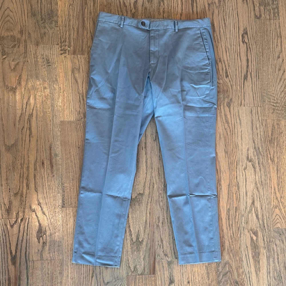 New Bonobos Blue Chino Dress Pants 38/32 Athletic Fit
